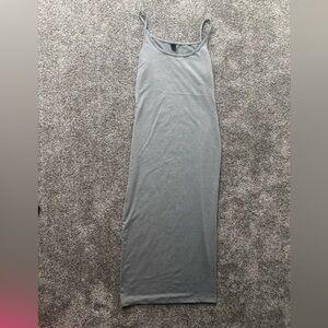 Elegant Gray Maxi Dress